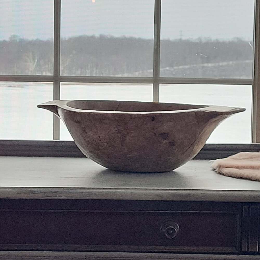 Large French Country Wood Bowl - Israel,